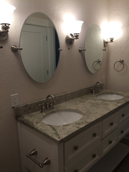 Bathroom remodelling, tile, granite, high end sinks and faucets, walk in showers